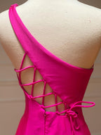Meerjungfrau One-Shoulder-Langballkleid