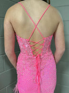 Mermaid V Neck Backless Tight Long Prom Dress With Slit