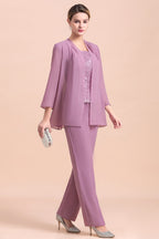 BMbridal Elegant Cap-Sleeves Lace Chiffon Affordable Mother of Bride Online with Wrap
