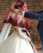 Glamorous Long Sleeve Lace Princess Wedding Dress For Brides