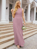 Bridesmaid Dresses for Wedding Ruffles Long Formal Prom Gowns 28039