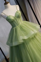 Robe longue de bal en tulle douce, belle robe de soirée évasée pour remise de diplôme