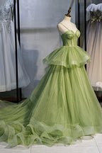 Robe longue de bal en tulle douce, belle robe de soirée évasée pour remise de diplôme