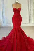 Abito da sera senza maniche a sirena Ruby Sweetheart con perline