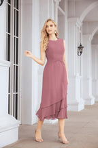 Vestido de fiesta formal de dos piezas en línea A para madre de la novia Numbersea 28072