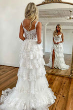 A Line Off the Shoulder Black Corset Prom Dress with Lace Ruffles