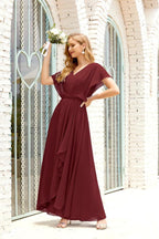Mother of The Bride Dresses Plus Size V-Neck Floor Length Formal Prom Dress for Wedding Guest 28020