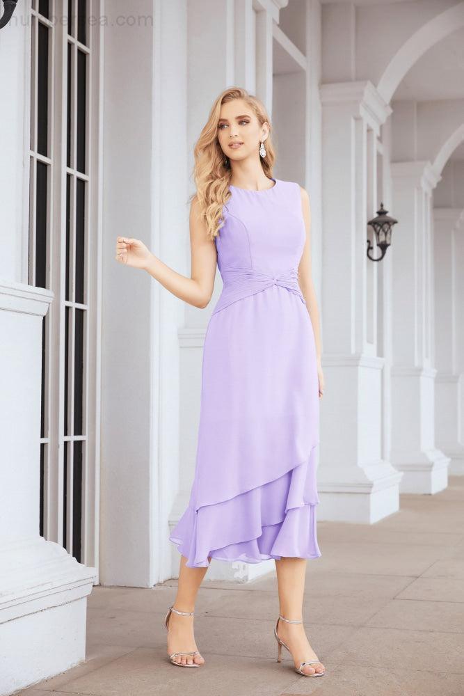 Vestido de fiesta formal de dos piezas en línea A para madre de la novia Numbersea 28072