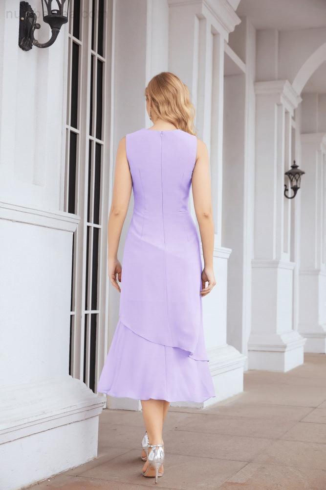 Vestido de fiesta formal de dos piezas en línea A para madre de la novia Numbersea 28072