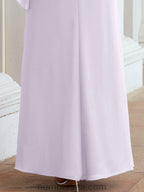Numbersea Festliches Abendkleid Lang Mutter der Braut Kleid mit Rüschencape 28026