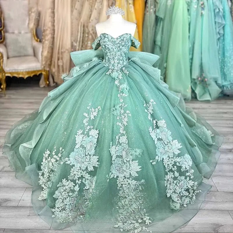 STARSYNC Tule Chegando à Maioridade Vestido de Cerimónia Personalizar vestido de Baile Brilhante Fada Vestido de Baile Querida Vestido Quinceanera