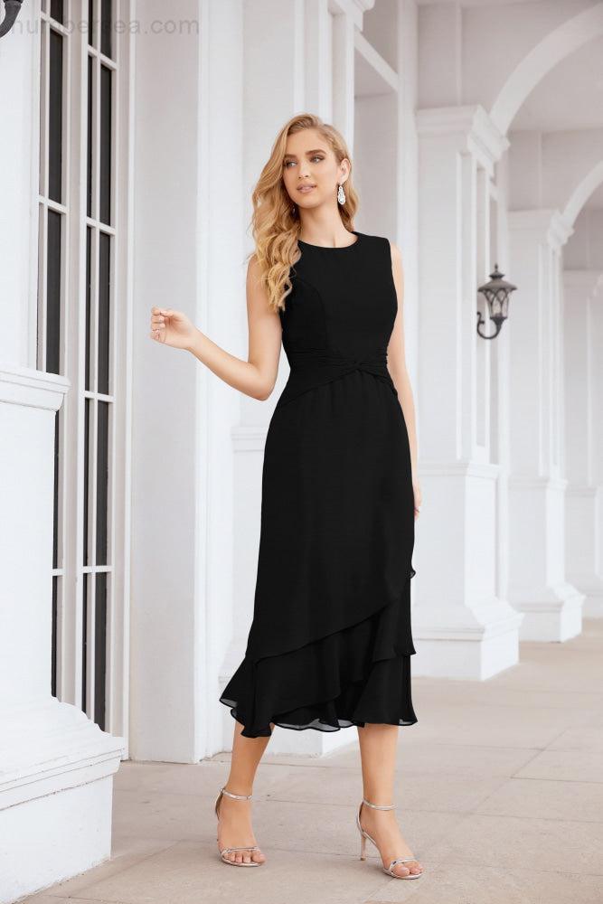 Vestido de fiesta formal de dos piezas en línea A para madre de la novia Numbersea 28072