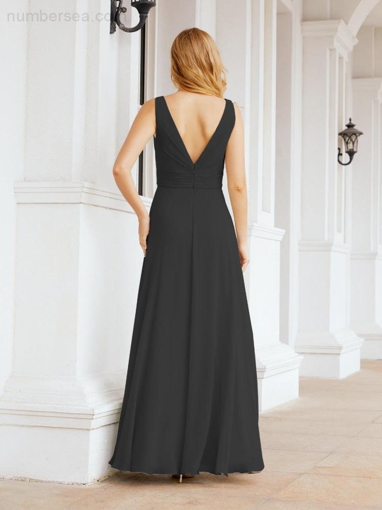 Bridesmaid Dresses for Wedding Ruffles Long Formal Prom Gowns 28039