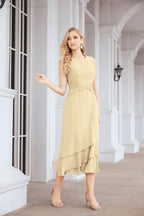 Vestido de fiesta formal de dos piezas en línea A para madre de la novia Numbersea 28072