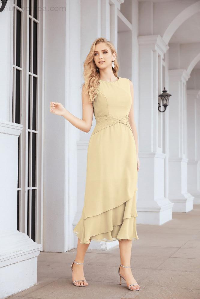 Vestido de fiesta formal de dos piezas en línea A para madre de la novia Numbersea 28072