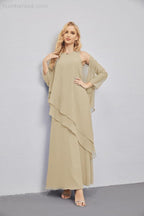 Abito da Sposa Madre con Cardigan Leggero Aperto Davanti Abito da Cerimonia Elegante 28081