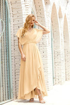 Mother of The Bride Dresses Plus Size V-Neck Floor Length Formal Prom Dress for Wedding Guest 28020