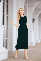 Vestido de fiesta formal de dos piezas en línea A para madre de la novia Numbersea 28072