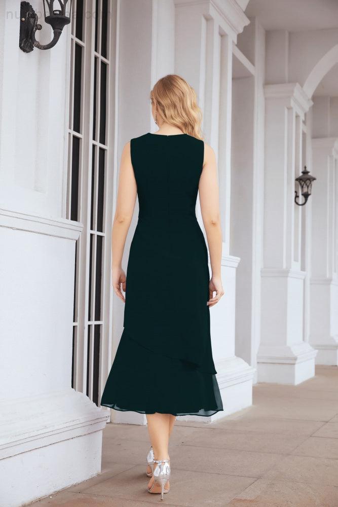 Vestido de fiesta formal de dos piezas en línea A para madre de la novia Numbersea 28072
