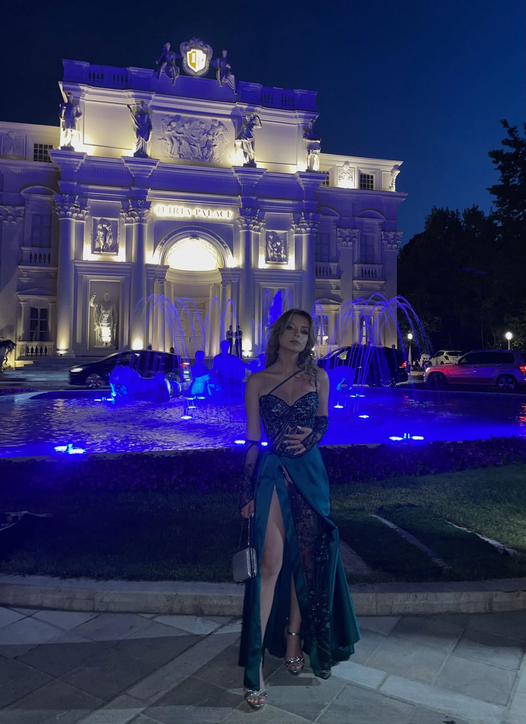 Vestido de Noite Verde Longo e Exclusivo, Vestido de Gala Verde  Y4112