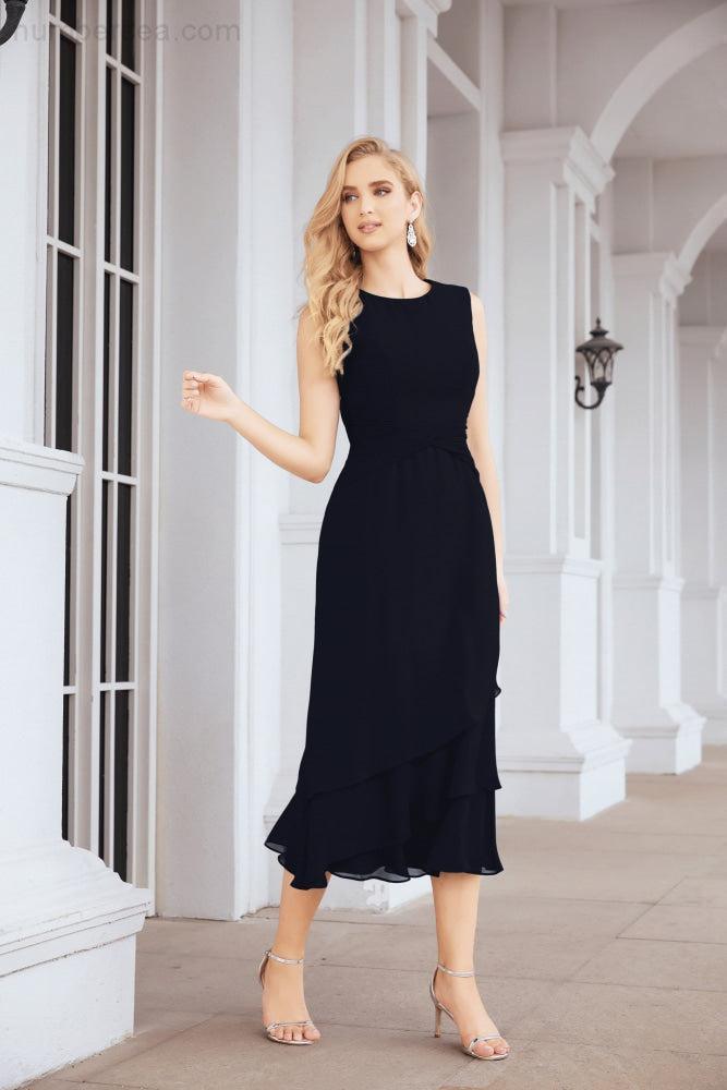 Vestido de fiesta formal de dos piezas en línea A para madre de la novia Numbersea 28072