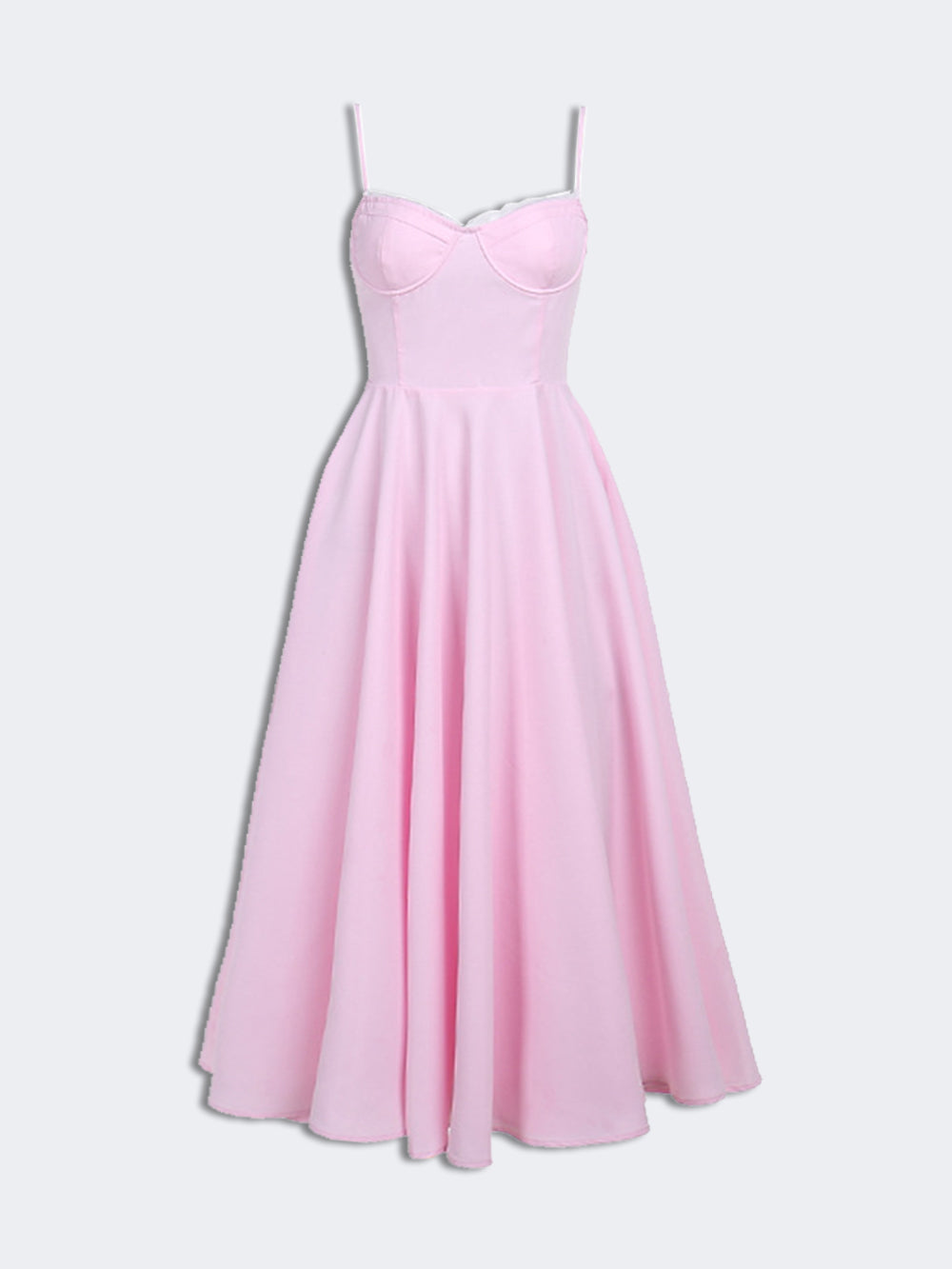 Robes mi-longues ajustées et fines à la taille