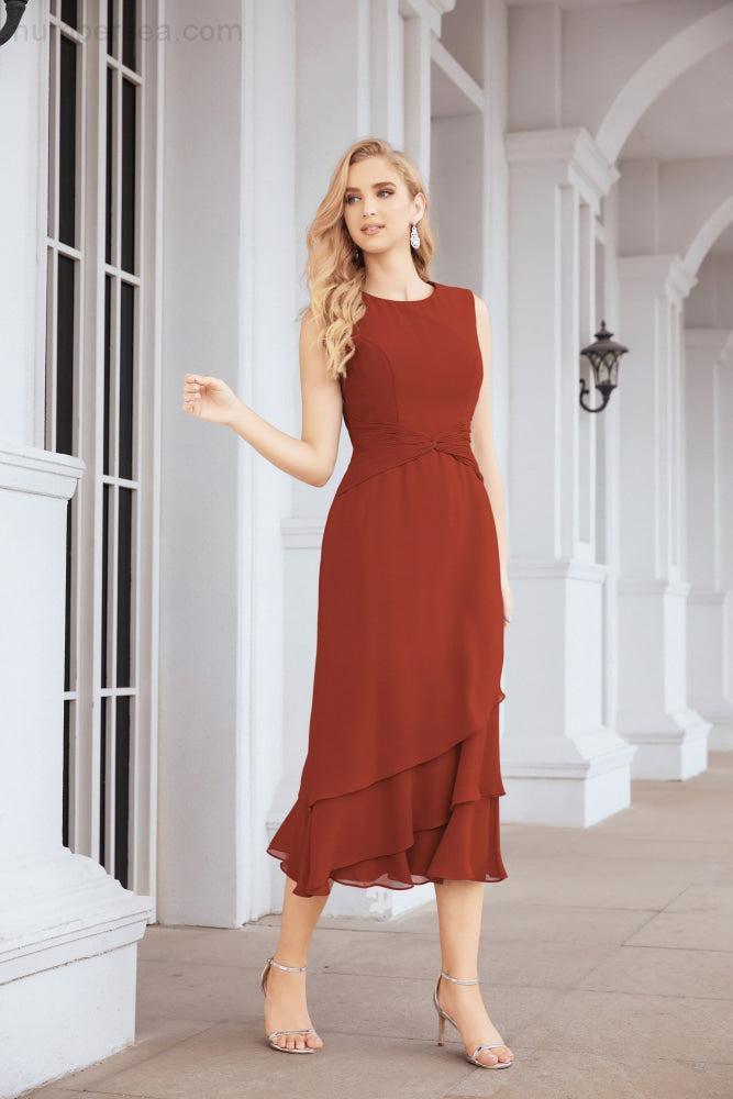Vestido de fiesta formal de dos piezas en línea A para madre de la novia Numbersea 28072