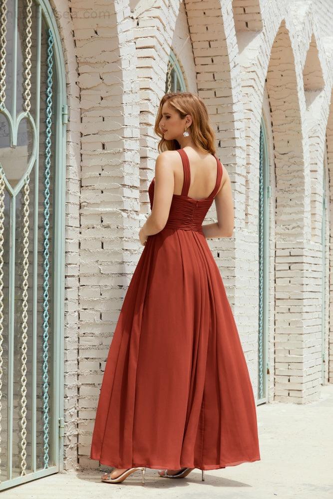 Vestidos de Dama de Honra Halter Vestido Formal de Cocktail Vestido de Baile 28015