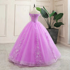 Vestido Roxo para Quinceanera Clássico Princesa Vestido de Baile Y299