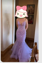 Robe de bal sirène violet clair Robe de soirée élégante Robe de remise des diplômes Y300