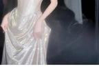 Shiny Off The Shoulder Mermaid Prom Dress Long Evening Dress Y8185
