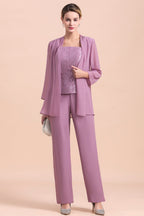 BMbridal Elegant Cap-Sleeves Lace Chiffon Affordable Mother of Bride Online with Wrap
