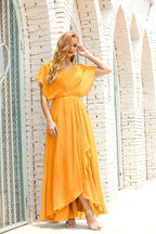 Mother of The Bride Dresses Plus Size V-Neck Floor Length Formal Prom Dress for Wedding Guest 28020