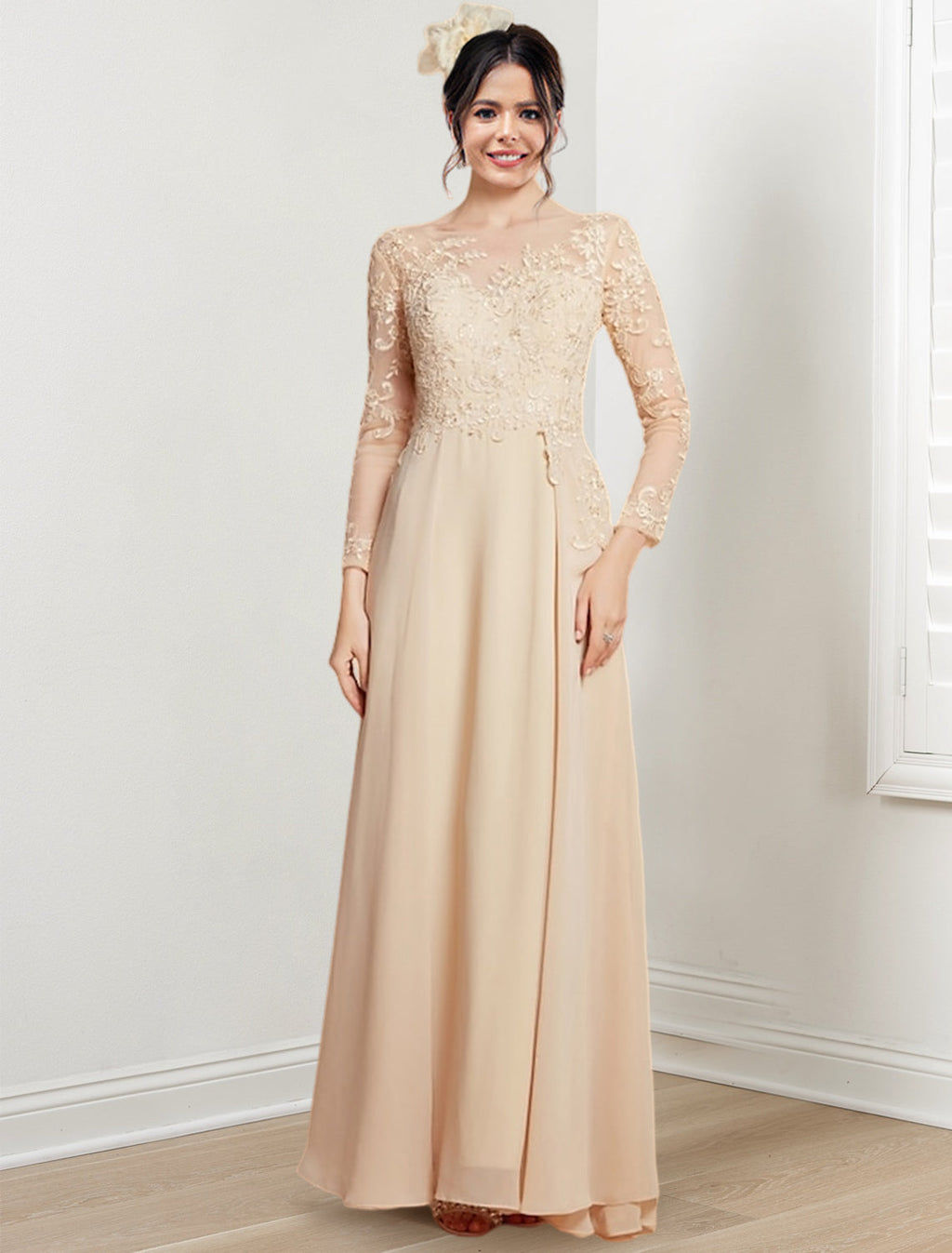 Jewel Neck Mother Of The Bride A Line Princess Dresses