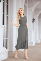 Vestido de fiesta formal de dos piezas en línea A para madre de la novia Numbersea 28072