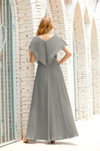 Mother of The Bride Dresses Plus Size V-Neck Floor Length Formal Prom Dress for Wedding Guest 28020