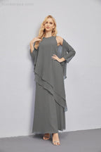 Abito da Sposa Madre con Cardigan Leggero Aperto Davanti Abito da Cerimonia Elegante 28081