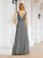 Bridesmaid Dresses for Wedding Ruffles Long Formal Prom Gowns 28039
