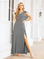 Bridesmaid Dresses Cape Formal Prom Dress Open Back Gowns for Mother of The Bride 28058