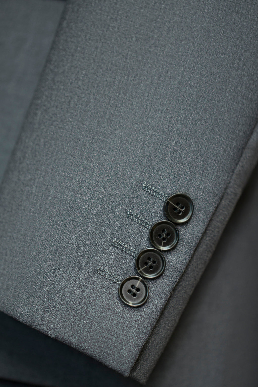 Three Piece Solid Wool Wedding Suit For Groom Classic Tailored Formal Look