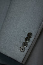 Three Piece Solid Wool Wedding Suit For Groom Classic Tailored Formal Look
