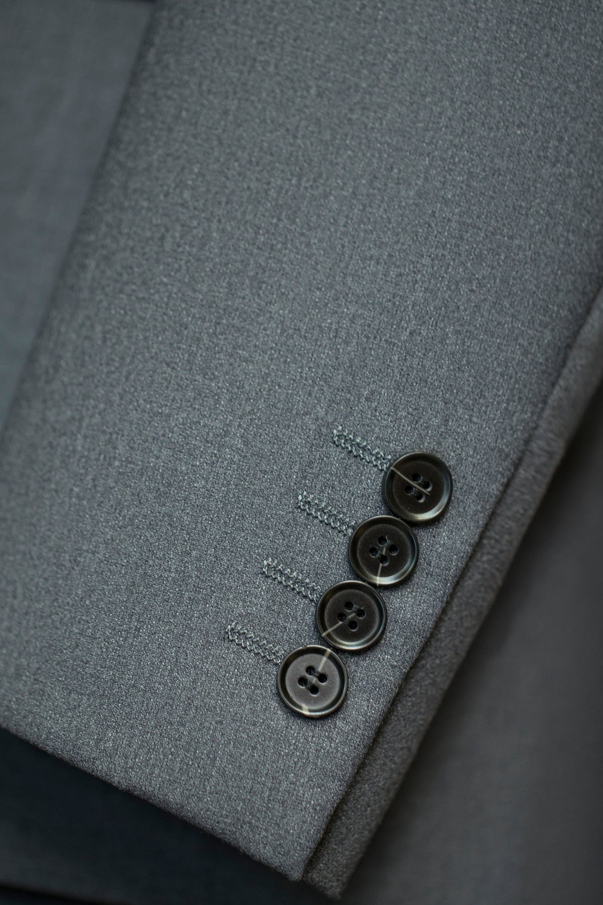 Three Piece Solid Wool Wedding Suit For Groom Classic Tailored Formal Look