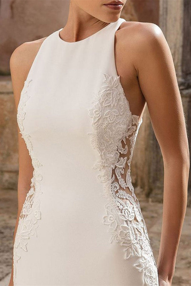 Sleeveless Mermaid Wedding Dress With Regal Fit And Flare