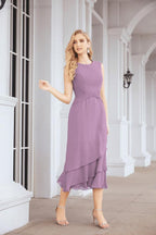 Vestido de fiesta formal de dos piezas en línea A para madre de la novia Numbersea 28072