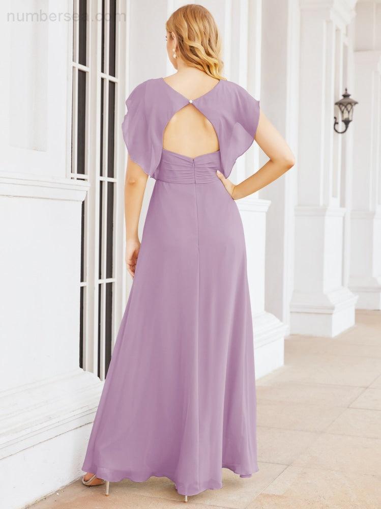 Bridesmaid Dresses Cape Formal Prom Dress Open Back Gowns for Mother of The Bride 28058