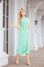 Vestido de fiesta formal de dos piezas en línea A para madre de la novia Numbersea 28072