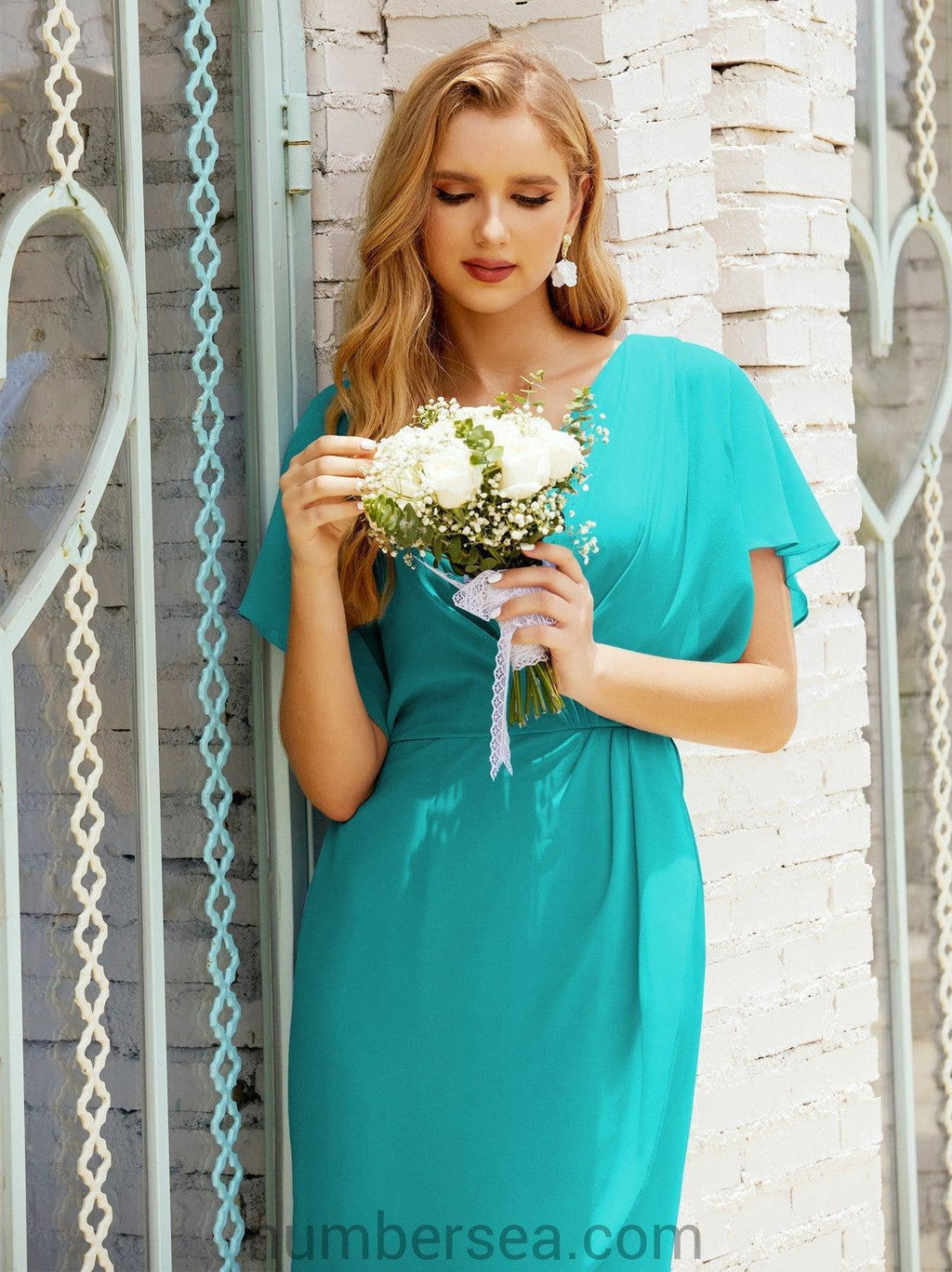 Vestidos de Baile de Regresso a Casa Comprimento ao Joelho Sem Mangas Modelo 28021