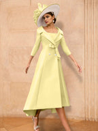 Long Sleeve A Line Princess Gown For The Mother Of The Bride Bowknot