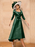 Long Sleeve A Line Princess Gown For The Mother Of The Bride Bowknot