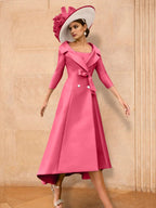 Long Sleeve A Line Princess Gown For The Mother Of The Bride Bowknot